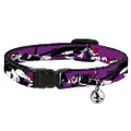 Buckle-Down BAC-WLTSV001-NM Purple Sylvester the Cat Breakaway Cat Collar, 1/2" Wide-Fits 8-12" Neck-Medium