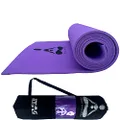 Stag Yoga Mantra Asana Purple Mat (6 mm) With Bag | Home and Gym Use for Men and Women | With Cover | For Yoga, Pilates, Exercises