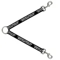Buckle-Down Dog Leash Splitter, I Wouldn't Touch You with A Dirty Sock Black/White, 30 Inch Length x 1 Inch Wide
