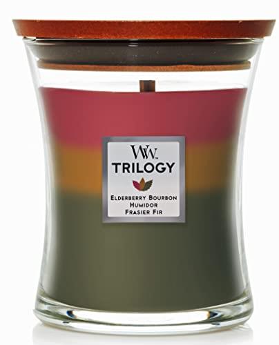 Woodwick Hearthside Trilogy Jar Candle, Medium