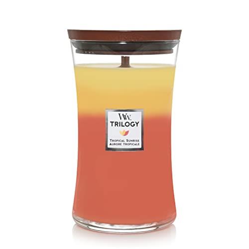 Woodwick Tropical Sunrise Trilogy Hourglass Jar Jar Candle, Large