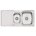 Oliveri Endeavour 1 and 1/2 Right Hand Bowl Sink with Drianer