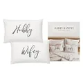 Splosh Wedding Hubby Wifey Pillowcase Set, 74 x 48 cm