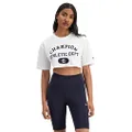 Champion Women's Heritage Archive Cropped T-Shirt, White, Small