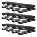 Amazon Basics 25-Sheet Capacity, Non-Slip, Office Stapler with 1250 Staples, Black - Pack of 12
