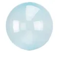 Anagram Crystal Clearz Blue Round Balloon S40 Inflates to 50 cm Foil Balloon