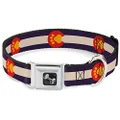 Buckle-Down Seatbelt Buckle Collar, Colorado Flag and Paw Print, 11 to 17 Inches Length x 1.0 Inch Wide