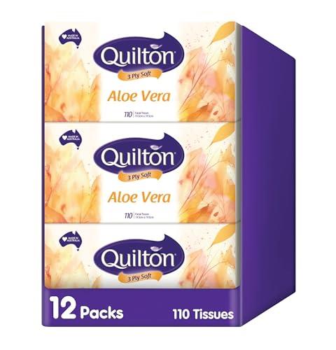 Quilton 3-Ply Aloe Vera Facial Tissues 12 boxes