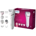 Philips Series 8000 Wet And Dry epilator for Legs, Body And Feet, White