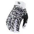 Troy Lee Designs Youth 22 Air Skull Demon Glove, White/Black, Youth X-Large