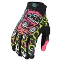 Troy Lee Designs Youth 22 Air Skull Demon Glove, Orange/Green, Youth X-Large