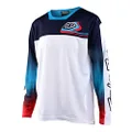 Troy Lee Designs Youth Sprint Jet Fuel Jersey, White, Youth X-Small