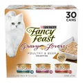 Fancy Feast Cat Food Adult Gravy Lovers Poultry & Beef Feast Variety, Wet Food - 30 Pack x 85g Can
