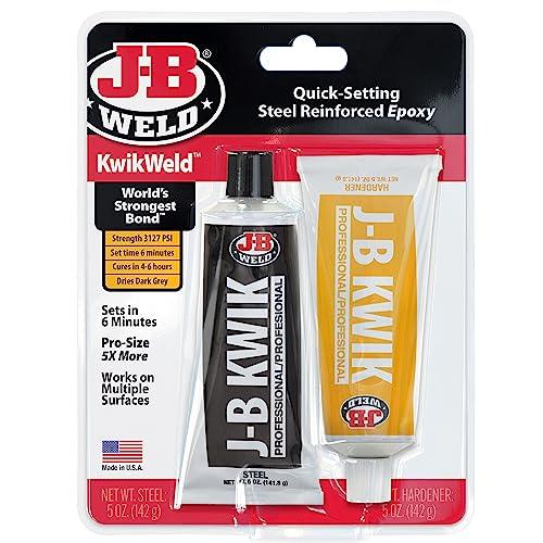 J-B Weld 8271 KwikWeld Professional Size Steel Reinforced Epoxy Twin Pack - 10 oz.