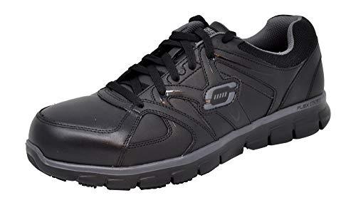 Skechers Men's Flex Advantage Bendon Work Shoe, Black, 9.5 Wide