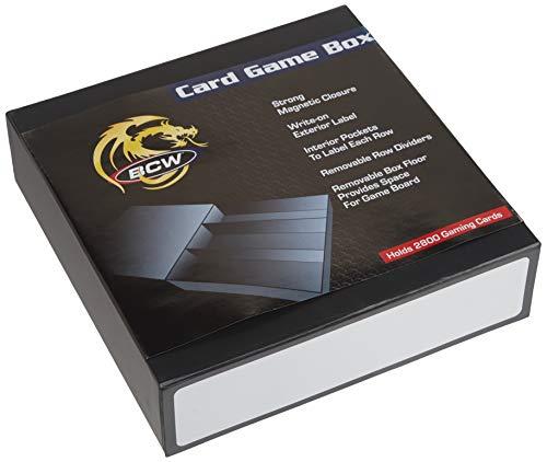 BCW Card Gaming Box, Black and White