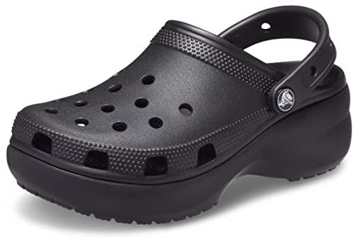 Crocs Women Classic Platform Clog, Black, W9