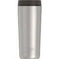 THERMOS ALTA Series Stainless Steel Tumbler 18 Ounce, Matte Steel/Espresso Black