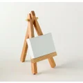 1pc Mini Artist Wooden Renoir Easel Wood Wedding Table Card Stand Display Clear Varnished, 12 cm