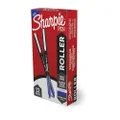 Sharpie Rollerball Pen, 0.7mm Arrow Point Tip, Blue, Box of 12