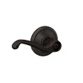 Schlage F40FLA716 Flair Privacy Lever, Aged Bronze