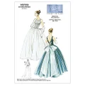 Vogue V8729 Misses' Square-Neck Gowns and Underskirt, Size 6-8-10-12