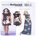 Butterick B5456 Misses' Petite Back-Keyhole Dresses, Size 16-18-20-22-24