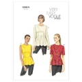 Vogue V8815 Misses' Peplum Tops - Size 8-10-12-14-16