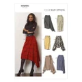 Vogue 8956 Misses' Wrap Skirts Sewing Pattern - Size 14-16-18-20-22