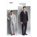 Vogue 8988 Men's Single or Double-Breasted Suit Jacket and Pants Sewing Pattern - Size 40-42-44-46