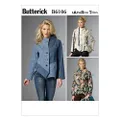 Butterick B6106 Misses' Asymmetrical Patchwork Sewing Pattern Jacket, Size XS-S-M