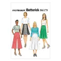 Butterick B6179 Misses' Gored Skirts and Culottes, Size 14-16-18-20-22