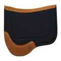 Weaver Leather Canvas Trail Saddle Pad with Wool Felt Bottom, Black, 29" x 34"