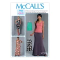 McCall's M7386 Women's Top Cami Dress Skirts, Size 30-40