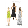 Vogue V9259 Misses' Sewing PatternCriss Cross Halter Romper and Jumpsuit with Length Variations - Size 14-16-18-20-22