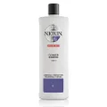 Nioxin System 6 Scalp Cleansing Shampoo with Peppermint Oil, Treats Dry Scalp, Dandruff Relief, Anti-Hair Breakage, For Bleached & Chemically Treated Hair with Progressed Thinning, 1000ml