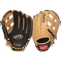 Rawlings | Players Series T-Ball & Youth Baseball Glove | Right Hand Throw | 11.5" | Camel/Black