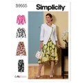 Simplicity S9555 Misses' Sewing Pattern Jacket and Skirts, Size 6-8-10-12-14