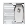 Oliveri Diaz Right Hand Single Bowl Sink with Drainer