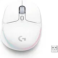 Logitech G705 Wireless Gaming Mouse, Customisable LIGHTSYNC RGB Lighting, LIGHTSPEED Wireless, Bluetooth Connectivity, Lightweight, PC/Mac/Laptop - White Mist