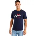 Nautica Men’s Dock T-Shirt, Navy, Large