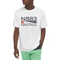Nautica Men’s Sebastien T-Shirt, White, Small