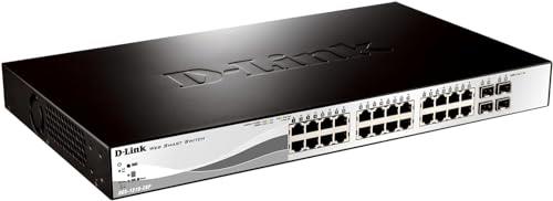 D-Link Systems 28-Port Gigabit Web Smart PoE+ Switch Including 4 SFP Ports (DGS-1210-28P)