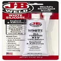 JB Weld Silicone Sealant and Adhesive, White, 85 g