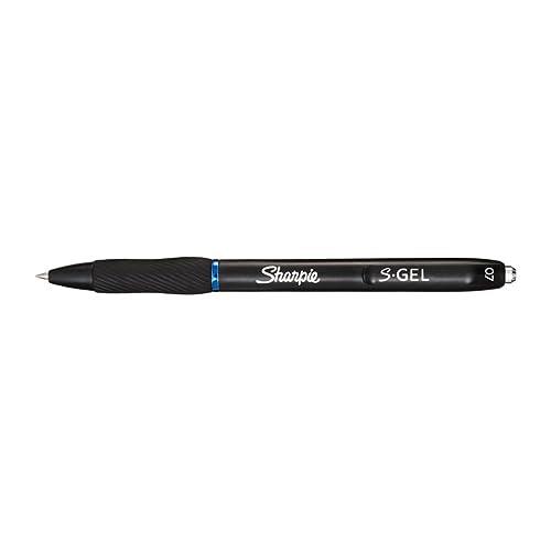 Sharpie Retractable Gel Pen, 0.7 mm Tip Size, Blue (Pack of 12)