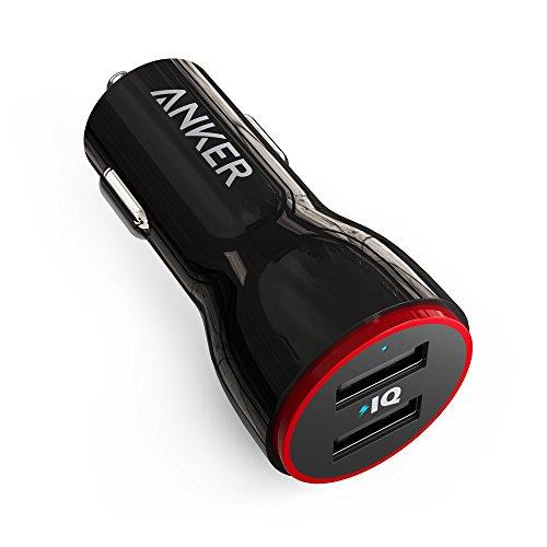 Anker 24W Dual USB Car Charger, Powerdrive 2 for iPhone X / 8/7 / 6S / Plus, iPad Pro/Air 2 / Mini, Galaxy S7 / S6 / Edge/Plus, Note 5/4, Lg, Nexus, HTC and More