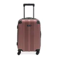 Kenneth Cole REACTION Out of Bounds Lightweight Hardshell 4-Wheel Spinner Luggage, Rose Gold, 20-Inch Carry On, Out of Bounds