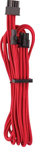 CORSAIR Premium Individually Sleeved PCIe (Single Connector) Cables â€“ Red, , for Corsair PSUs