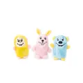 Zippy Paws Plush Dog Squeaker Toy, 3 Count
