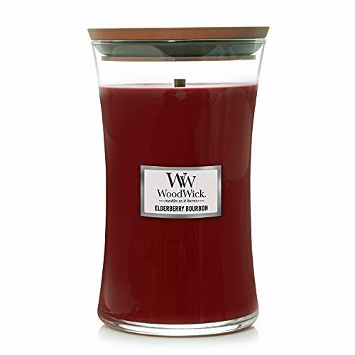 Woodwick Elderberry Bourbon Jar Candle, Large